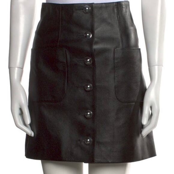 CHANEL Dresses & Skirts - ❤️Chanel 2017 Leather Mini Skirt❤️